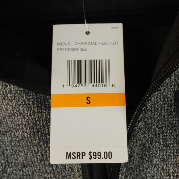 Spyder Charcoal Heather 1/4 Zip Pullover Jackets Men's Size Small - Picture 6 of 11